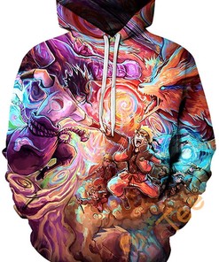 Cosplay Naruto Print Pullover With Front Pocket All Over Print Hoodie 3D 8