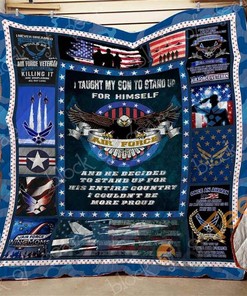 Couldn’T Be More Proud Air Force Mom Quilt Blanket Bedding Set