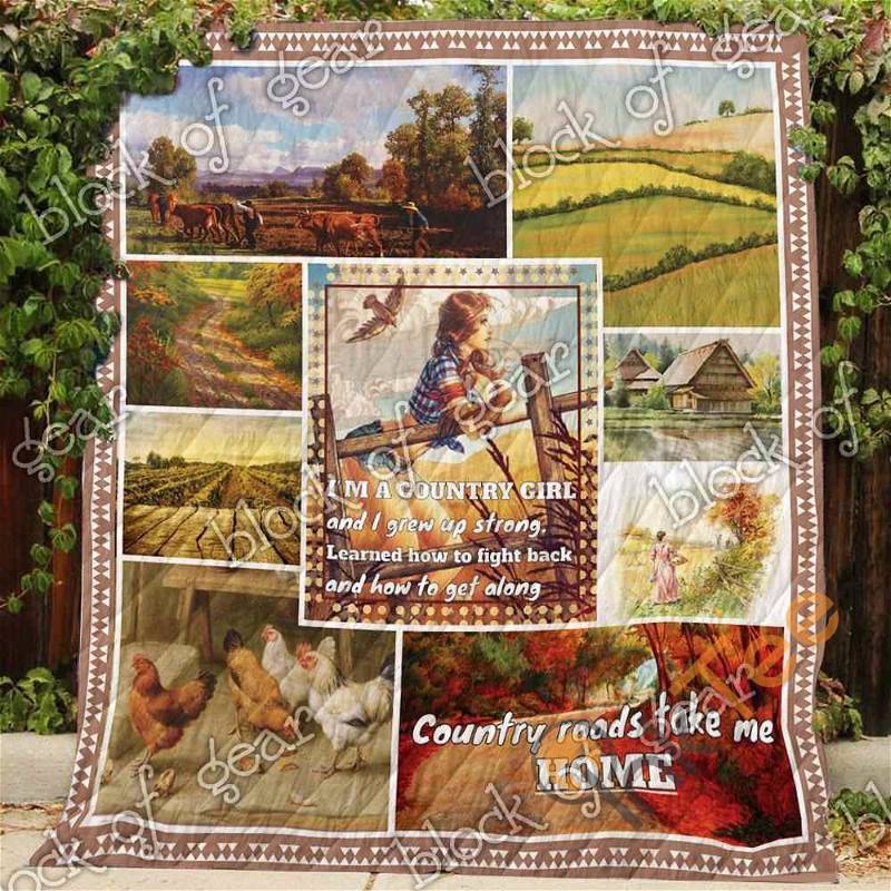 Country Girl Quilt Blanket Bedding Set
