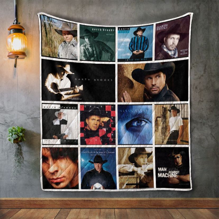 Country Music Garth Brooks Album Quilt Blanket Bedding Set