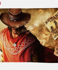 Cow Boy Name Blanket Wild West Unique Gift Idea Sherpa Fleece Blanket Gifts for Family, for Couple