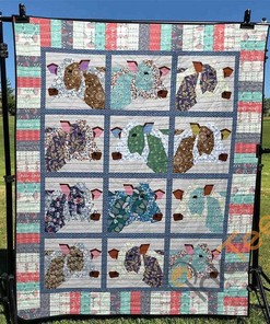 Cow Farm Quilt Blanket Bedding Set