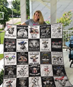 Cow Quilt Blanket Bedding Set For Fans for Home Décor