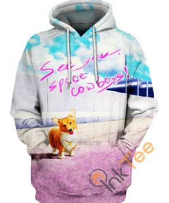 Cowboy Bebop Corgi Hoodie 3D