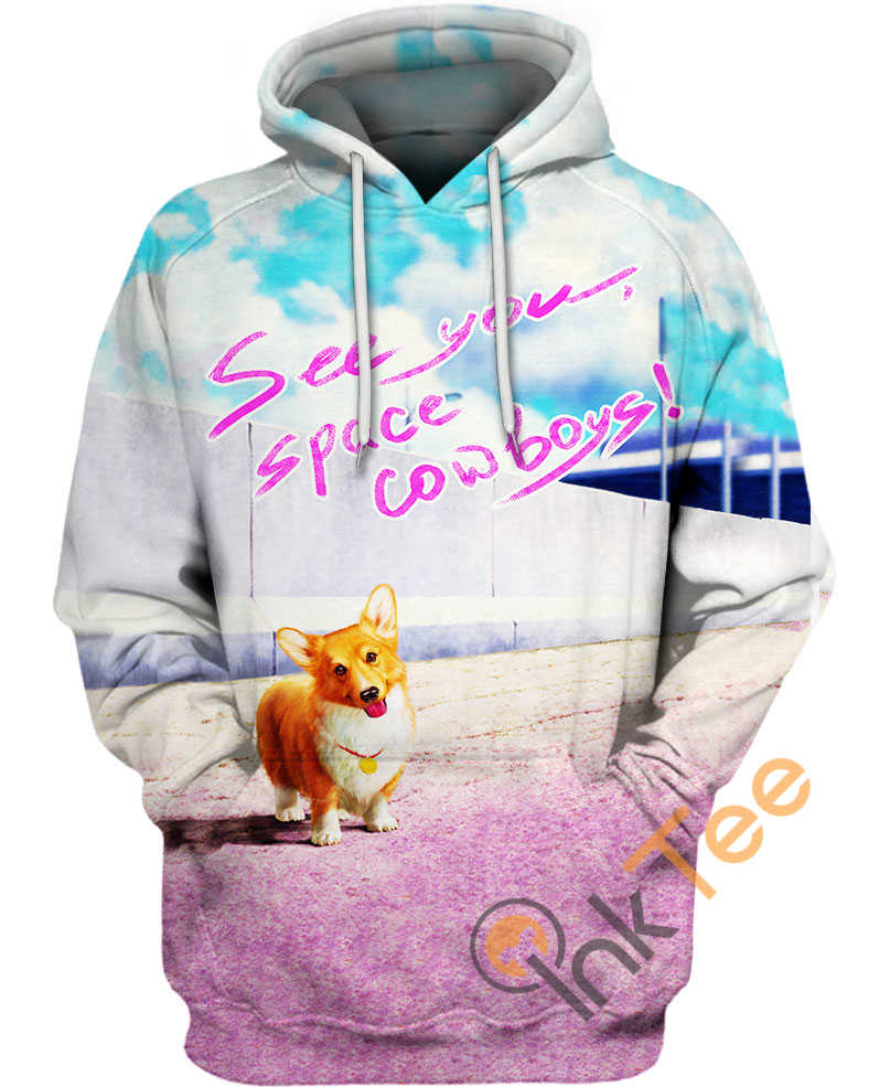 Cowboy Bebop Corgi Hoodie 3D