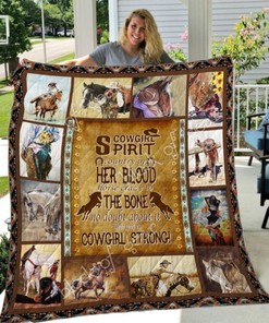 Cowgirl Spirit Cowgirl Strong Quilt Blanket Bedding Set