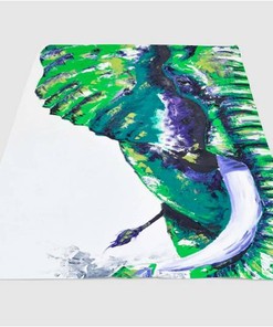 Crayon Elephant Sherpa Fleece Blanket Gifts for Family, for Couple