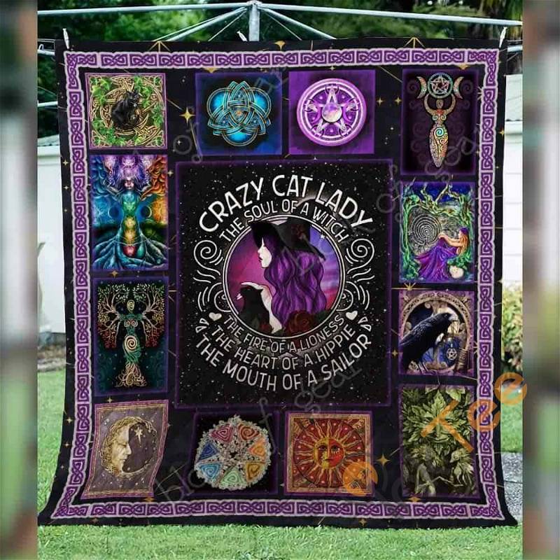 Crazy Cat Lady, Wicca Quilt Blanket Bedding Set