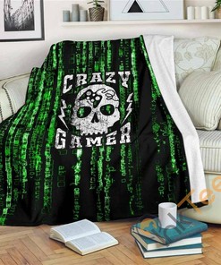 Crazy Gamergaming Bestseller Sherpa Fleece Blanket Gifts for Family, for Couple