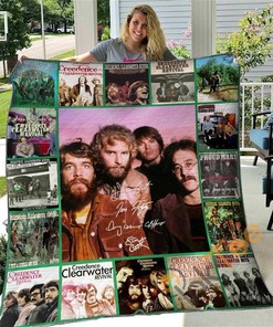 Creedence Clearwater Revival Sign Quilt Blanket Bedding Set With Pillowcase Option