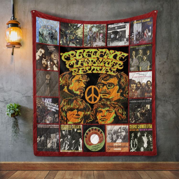 Creedence Clearwater Revival Style Love Album Quilt Blanket Bedding Set