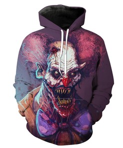 Creepy Clown Scary Hoodie 3D