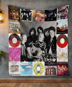 Crosby, Stills, Nash &amp Young Album Quilt Blanket