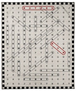 Crossword Giving Loving For Mom Blanket For Mom Birthday