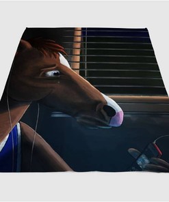 Crying Bojack Horseman Sherpa Fleece Blanket Gifts for Family, for Couple