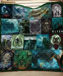 Cthulhu Green Quilt Blanket Bedding Set