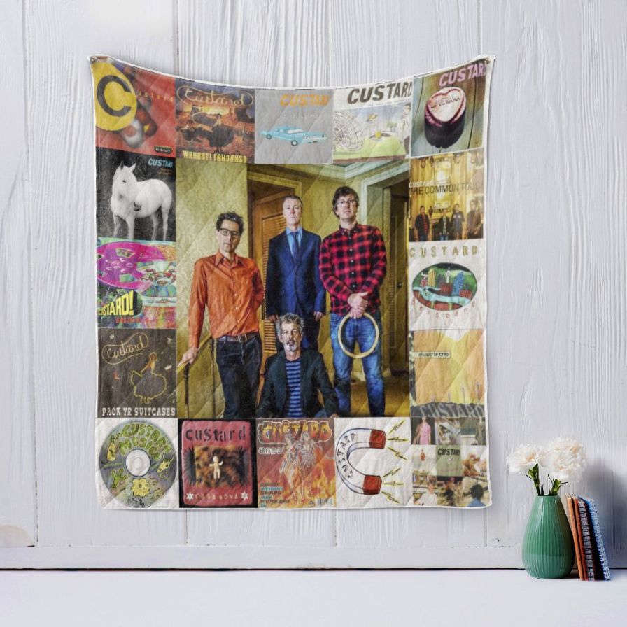 Custard Vintage Quilt Blanket Bedding Set for Home Décor