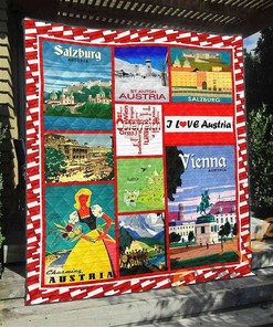 Custom Austria 1 Themed Quilt Blanket Bedding Set for Travel Enthusiasts