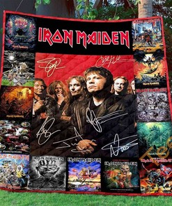 Custom Iron Maiden Quilt And Pillowcase Bedding Set