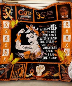 Custom Leukemia Warrior Quilt Blanket Bedding Set