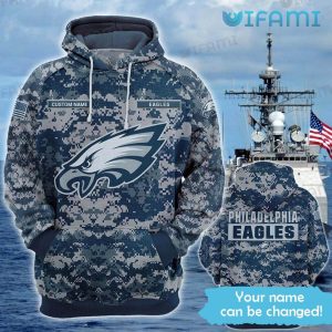 Custom Philadelphia Eagles Hoodie 3D Camouflage Philadelphia Eagles Gift - Image 2