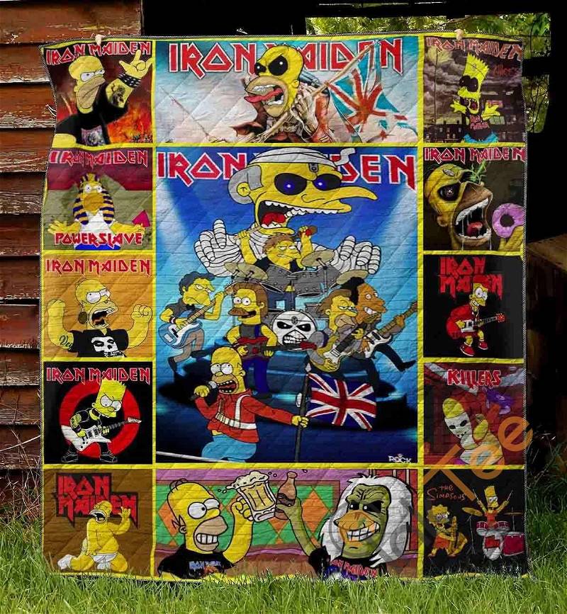 Customizable Iron Maiden Quilt Blanket Bedding Set with Pillowcases
