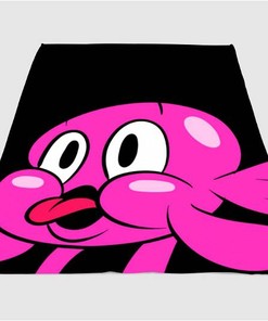 Cute Character Cartoon Network Sherpa Fleece Blanket Gifts for Family, for Couple