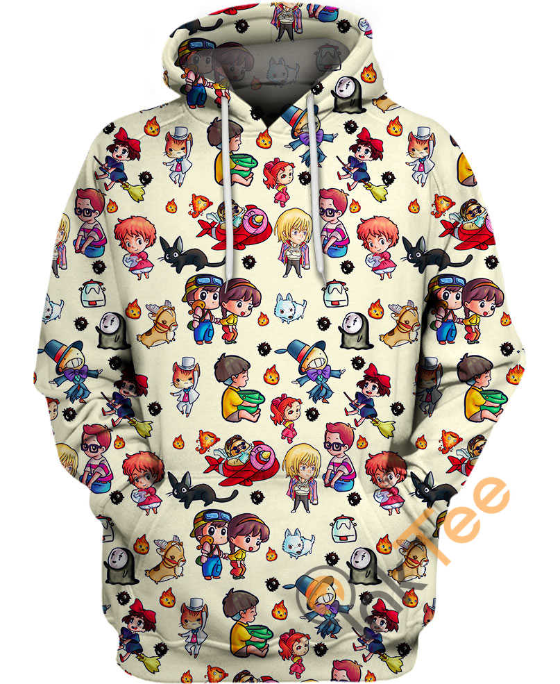 Cute Characters Studio Ghibli Hoodie 3D