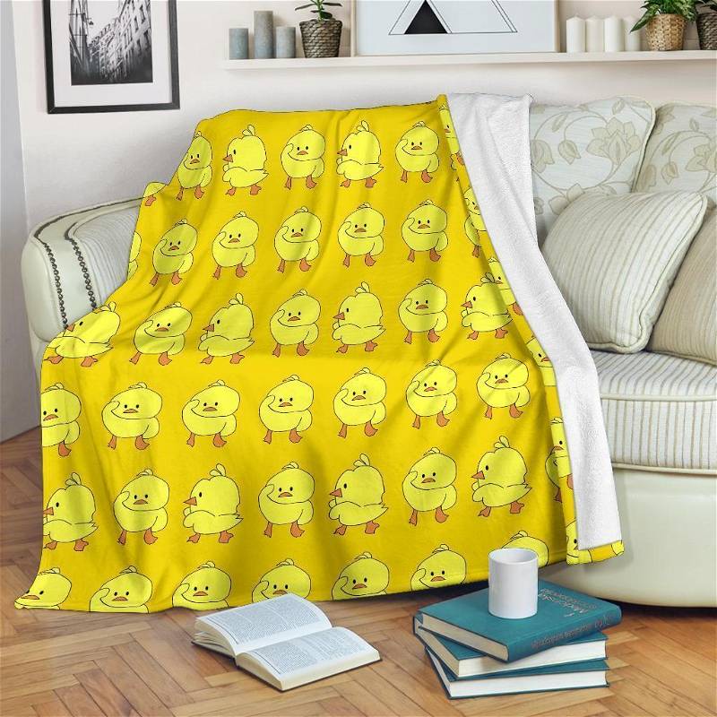 Cute Chicken Funny Sherpa Fleece Blanket Gifts for Family, for Couple