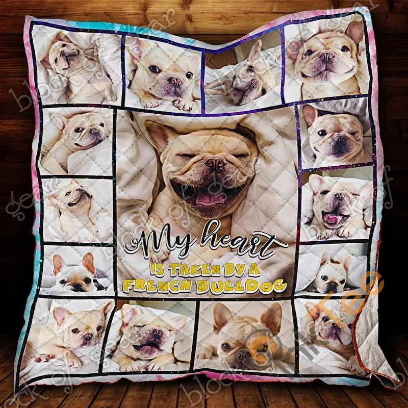 Cute French Bulldog Quilt Blanket Bedding Set
