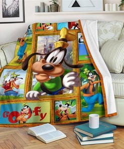 Cute Goofy Funny Sherpa Fleece Blanket Gifts for Family, for Couple