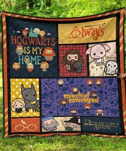 Cute Harry Potter Chibi Style Harry Potter Blanket Bedding Quilt