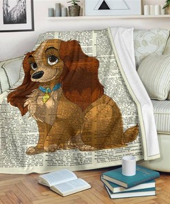 Cute Lady And The Tramp Sherpa Fleece Blanket Funny Gift