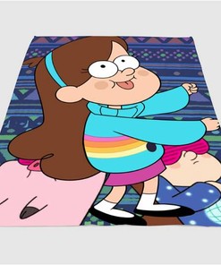 Cute Mabel Gravity Falls Sherpa Fleece Blanket Gifts for Family, for Couple