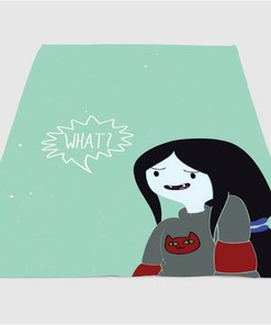 Cute Marceline Adventure Time Sherpa Fleece Blanket Gifts for Family, for Couple