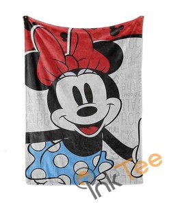 Cute Minnie Mickey Limited Edition 4110 Sherpa Fleece Blanket Gifts for Family, for Couple
