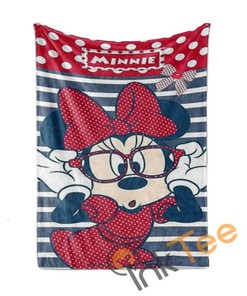Cute Minnie Mickey Limited Edition 4111 Sherpa Fleece Blanket Gifts for Family, for Couple