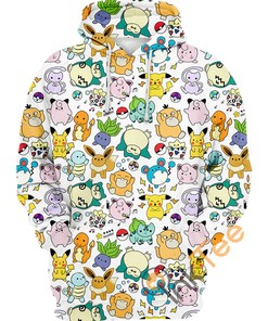 Cute Pokemon Hoodie 3D