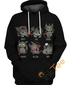 Cute Toothless Hoodie 3D