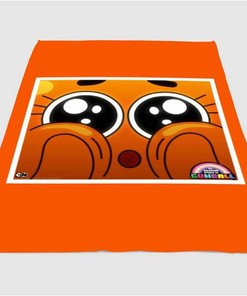 Cutest Darwin Watterson Sherpa Fleece Blanket Gifts for Family, for Couple