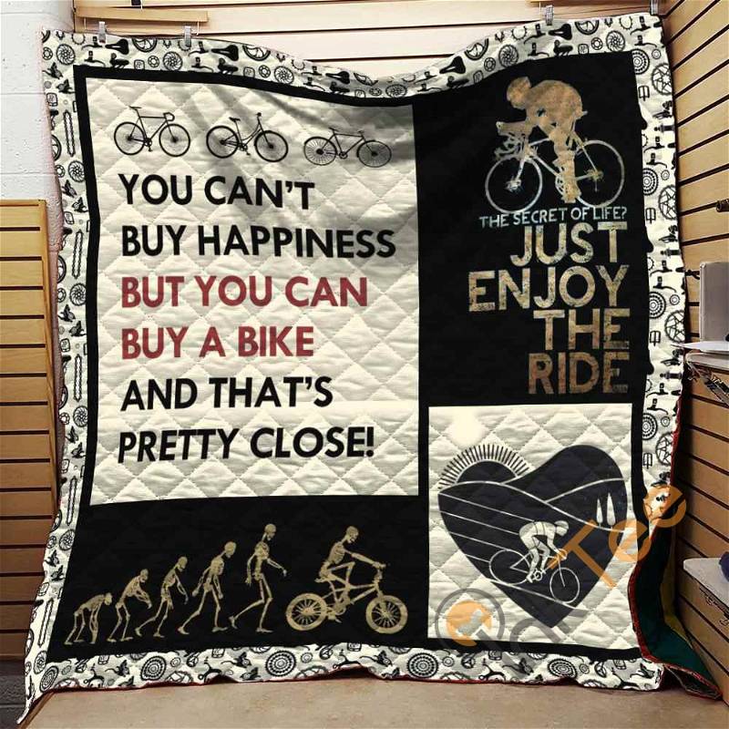Cycling Life Theme Personalized Quilt Blanket Bedding Set for Home Decor