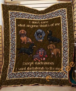 Dachshund 09 Quilt Blanket Bedding Set