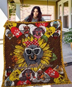 Dachshund 14 Quilt Blanket Bedding Set