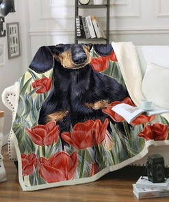 Dachshund Dog 3 Quilt Blanket Bedding Set for Home Décor