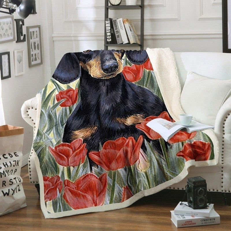 Dachshund Dog 3 Quilt Blanket Bedding Set for Home Décor