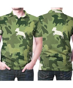 Dachshund Dog Pattern Camouflage Color Style 3d Printed Gift For Dog Lovers Polo Shirt All Over Print Shirt 3d T-shirt