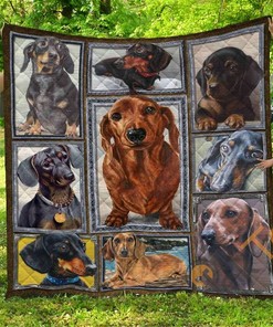 Dachshund Quilt Blanket Bedding Set