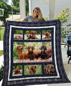 Dachshund Quilt Blanket Bedding Set for Home Décor