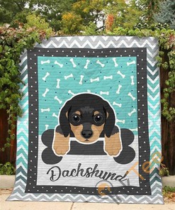 Dachsund Sausage Quilt Blanket Bedding Set