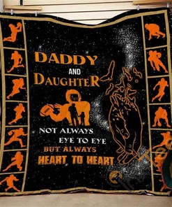 Dad And Daughter Not Always Eye To Eye Quilt Blanket Bedding Set